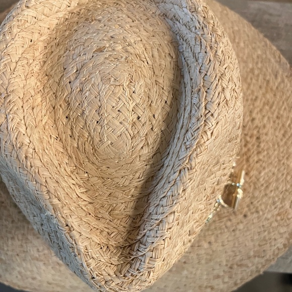 🆕 Lauren Ralph Lauren Raffia Rope Fedora Hat - Picture 11 of 17
